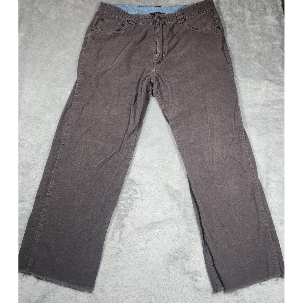 Woolrich Corduroy Pants Mens Brown 5 Pocket‎ Straight Leg Zip Fly Casual Patch